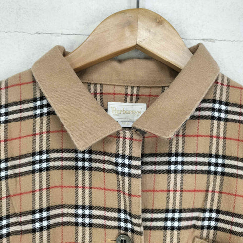 バーバリーズ BURBERRYS ノバチェック開襟シャツ レディース import:L